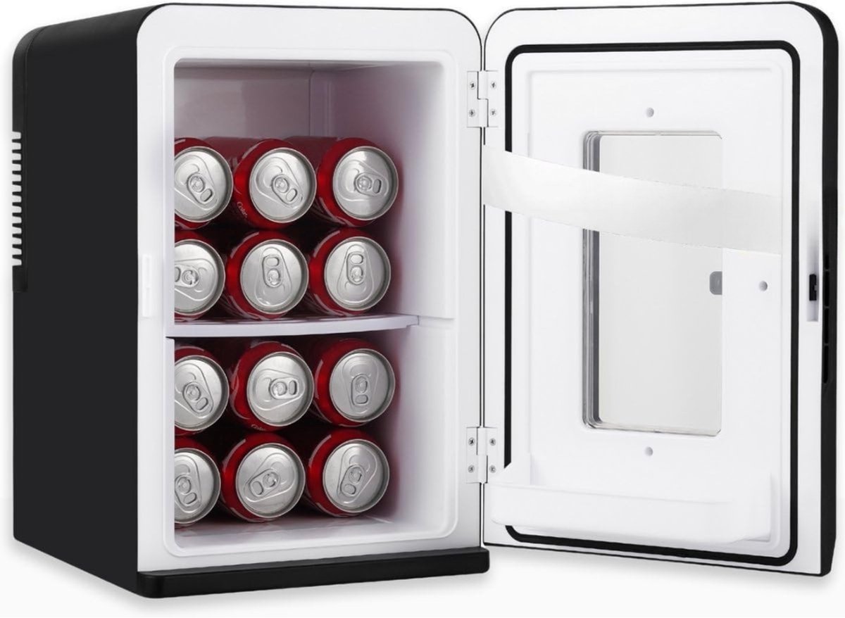 SVN® Mini vriezer - Diepvries - 15L - [Energieklasse E] - Zwart - 35cm x 32cm x 46cm