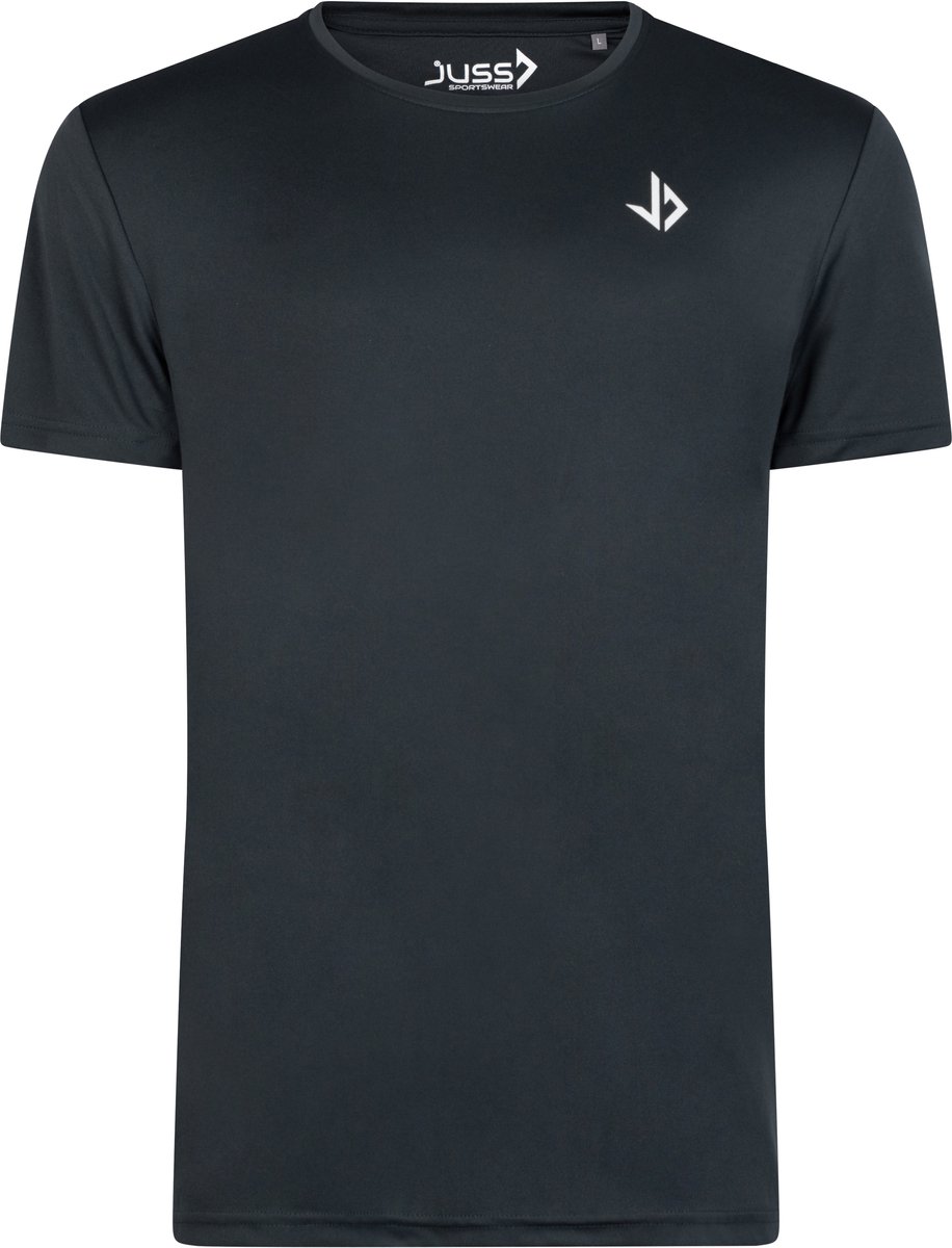 JUSS7 Intense Sportshirt Heren - Hardloopshirt Korte Mouwen - Dry-Fit & Ademend - Lichtgewicht Trainingsshirt - Grijs - Maat S