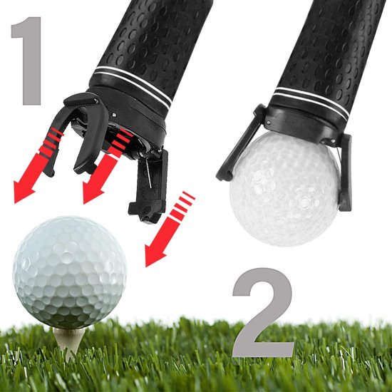 3-delige Golfbal Picker Set - Bovenste Golfbal Retriever met Opvouwbare Klauw - Golfbal Grijper Tool voor het Oprapen van Golfballen - Golf Accessoires — afbeelding 3