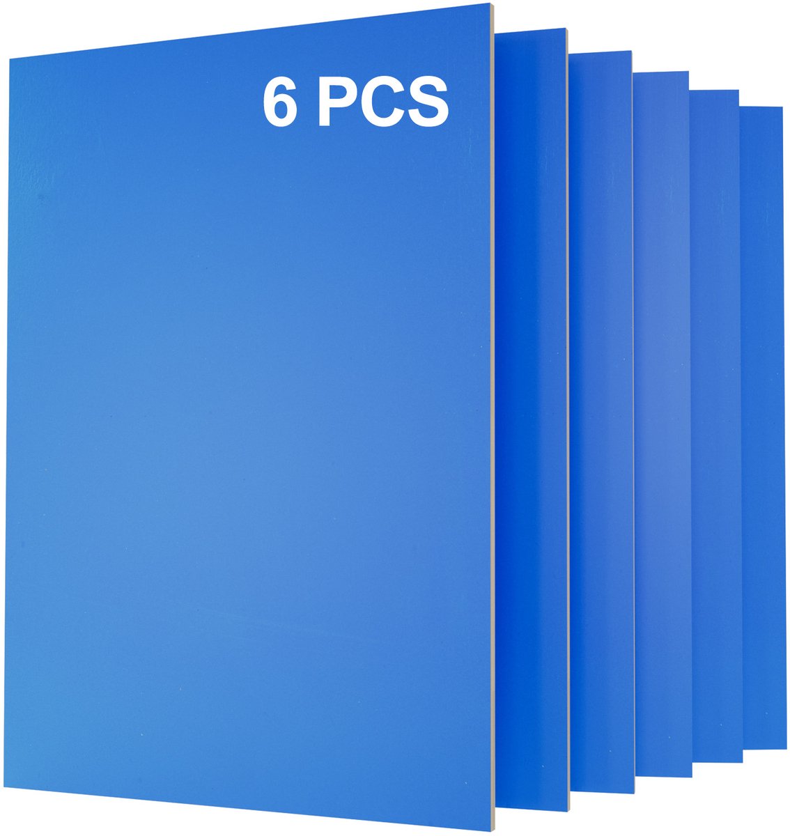 Creatorally 6 stuks A4 Plaat - blauw Multiplex Zonder Verf - Multiplex Platen - 3mm -297*210mm - Perfect voor Pyrografie Lasersnijden CNC Fretwerk Rolzaag Freeswerk - Modelbouw Laser Snijden Graveren