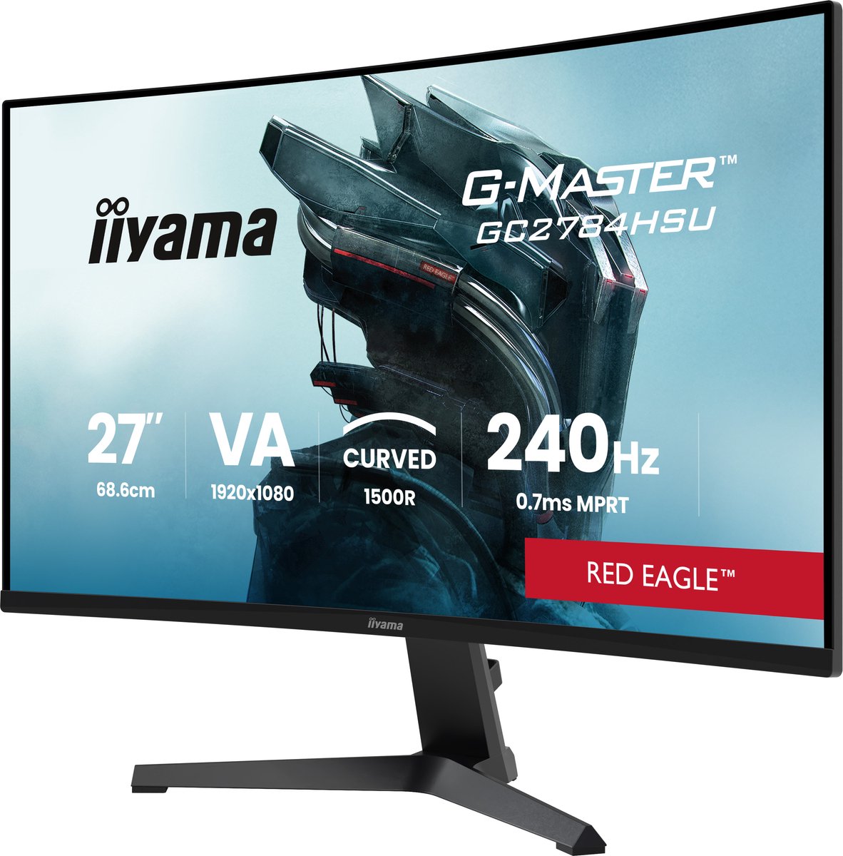 iiyama G-Master GC2784HSU-B1 Red Eagle - 27 inch - Full HD - 240Hz thumbnail 5