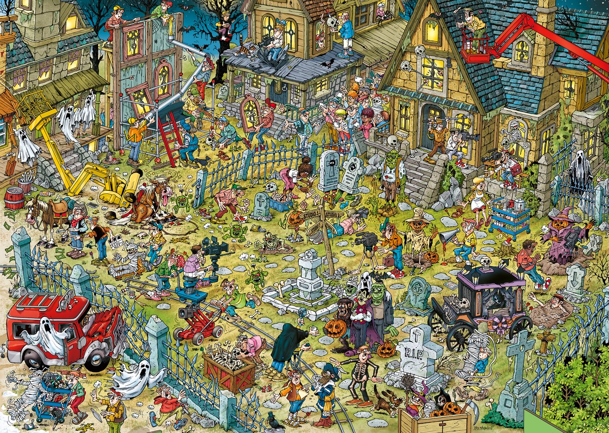 Ravensburger – Movie Set 2: Haunted House – Legpuzzel – 1000 Stukjes — afbeelding 4