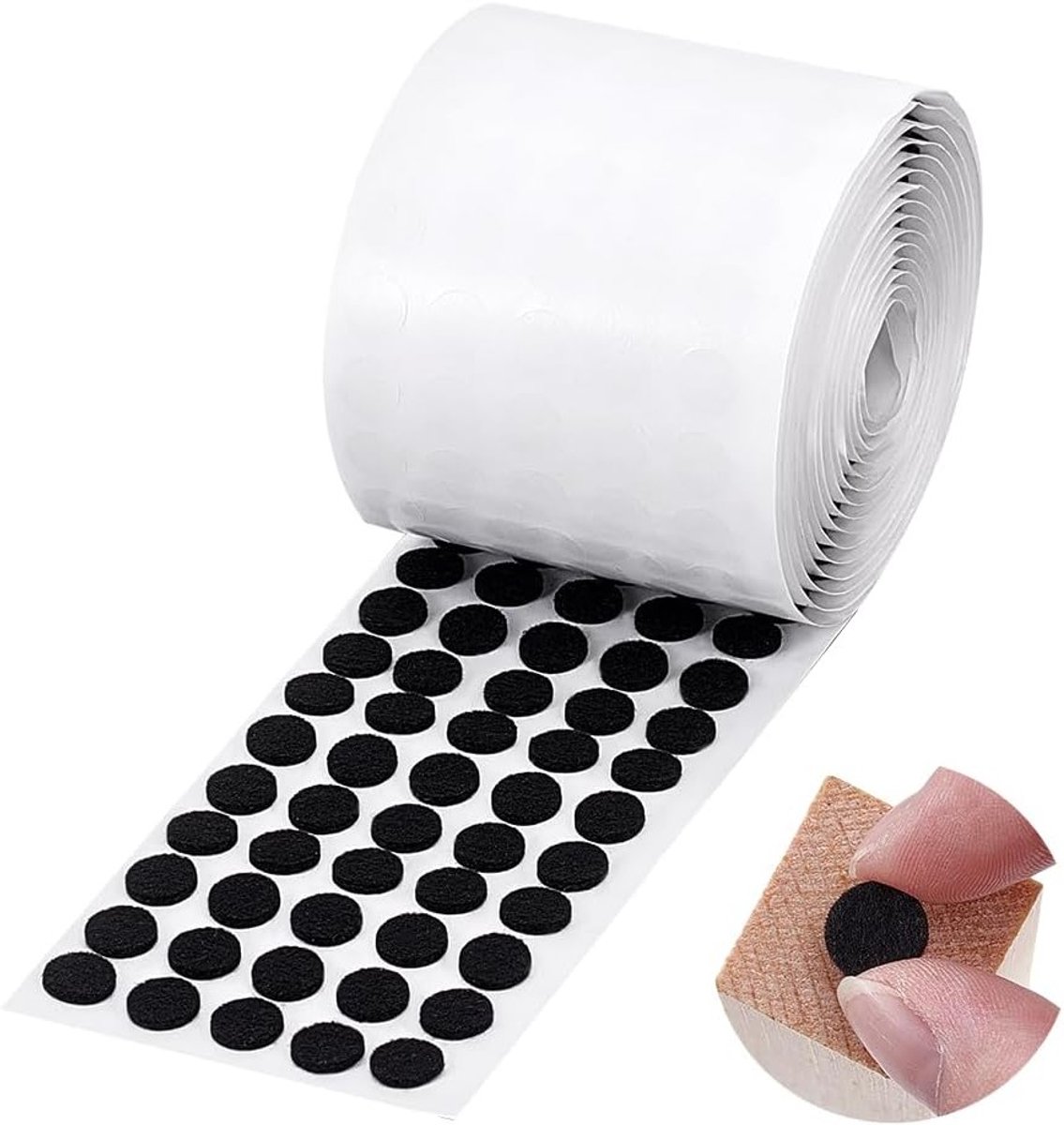 Ronde Viltglijders voor Meubels - 1000 Stuks - 10 mm Zelfklevend voor Geluidsbescherming en Vloerbescherming Zwart
