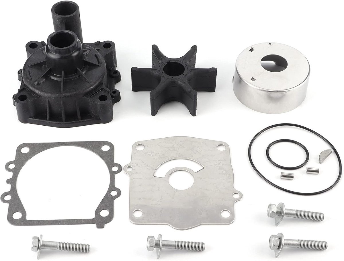 Waterpomp Impeller Reparatieset voor V6 Buitenboordmotoren 150-300 PK - OE 61A-W0078-00 - RVS & Rubber - Geschikte Yamaha waterpompwaaierset