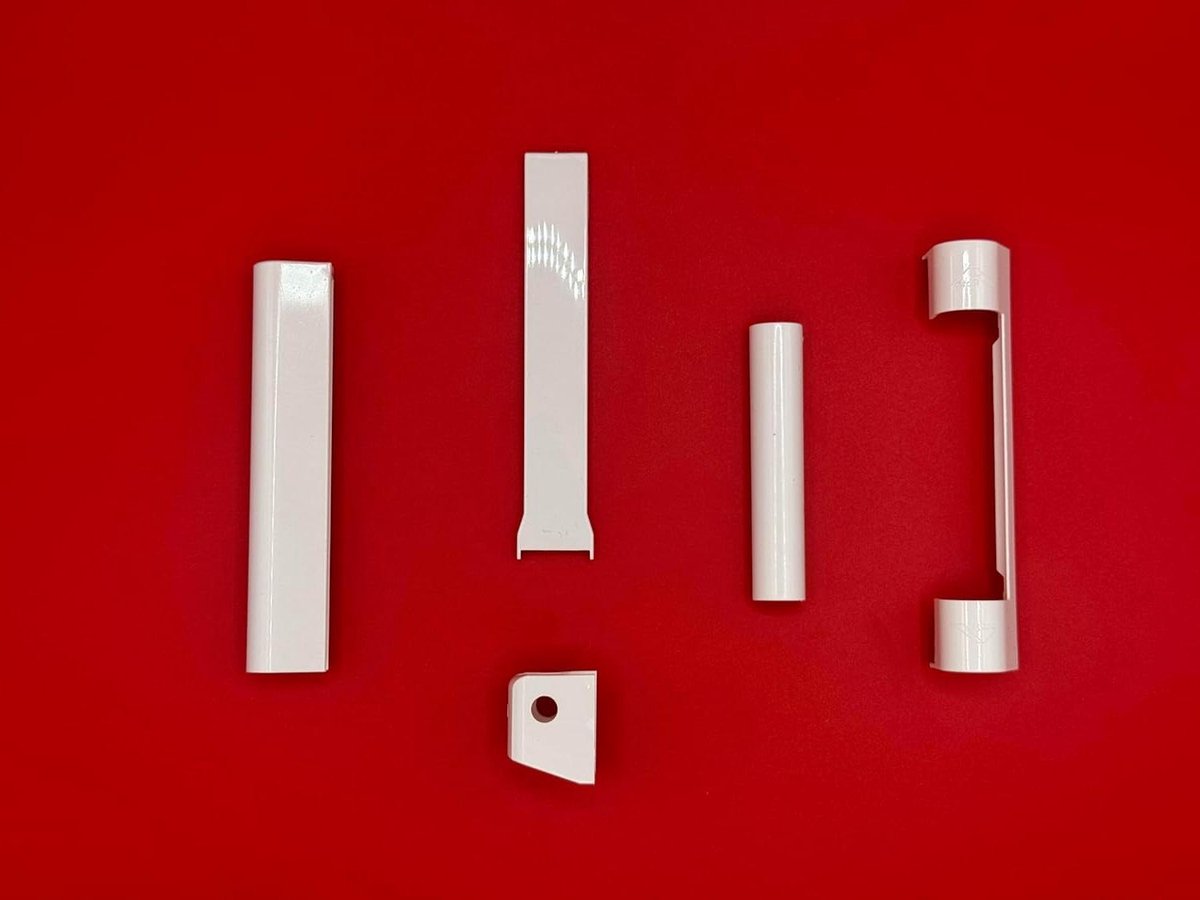 Afdekdoppenset Ramen - Kunststof Beslag - Raam Onderhoud - Eenvoudige Montage - 5-delig - Wit