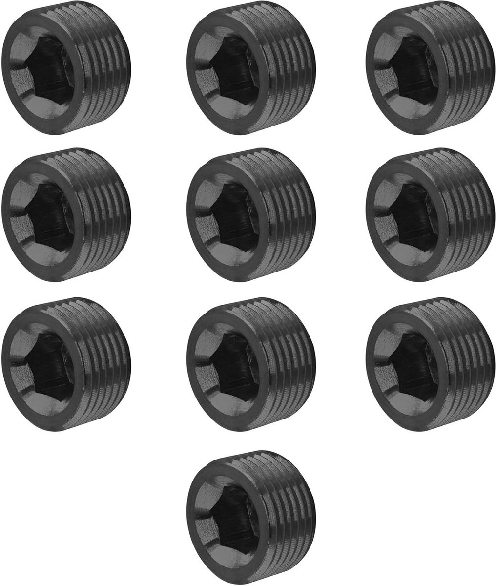 10 Stuks Carbon Staal 1/4'' NPT Mannelijke Pijp Plug Fitting voor Leidingwerk en Waterafvoer