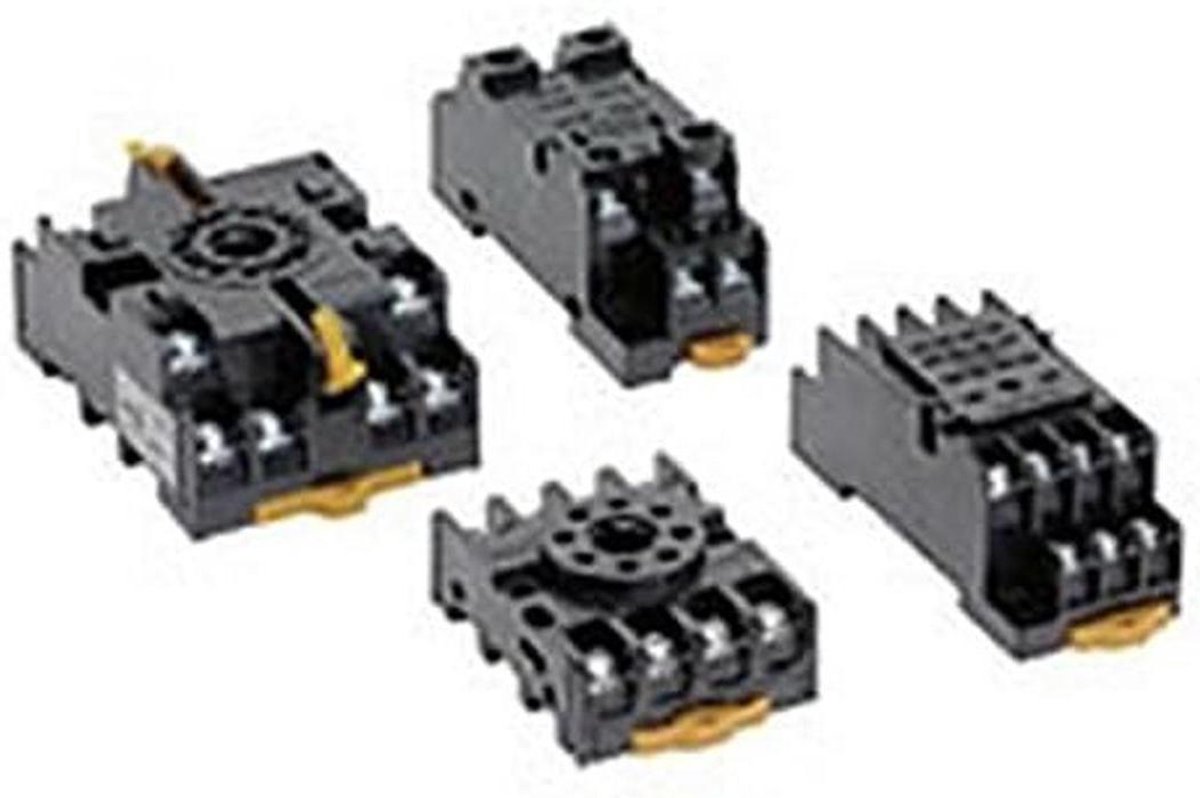 Relais Voet - Relais Sokkel - Elektrische Schakeling - 11 Pinnen - 240 Volt AC - Grijs