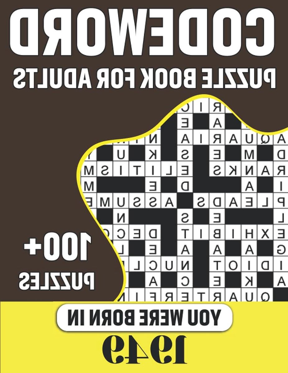 Codeword Puzzelboek - Woordpuzzels Volwassenen - Hersentraining - Grote Letters - 8.5*11 Inch - Niet gespecificeerd