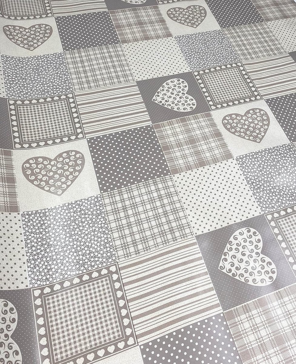 Tafelkleed - Tafelzeil - Feestelijk Dekt - Waterafstotend - 140x220 cm - Beige