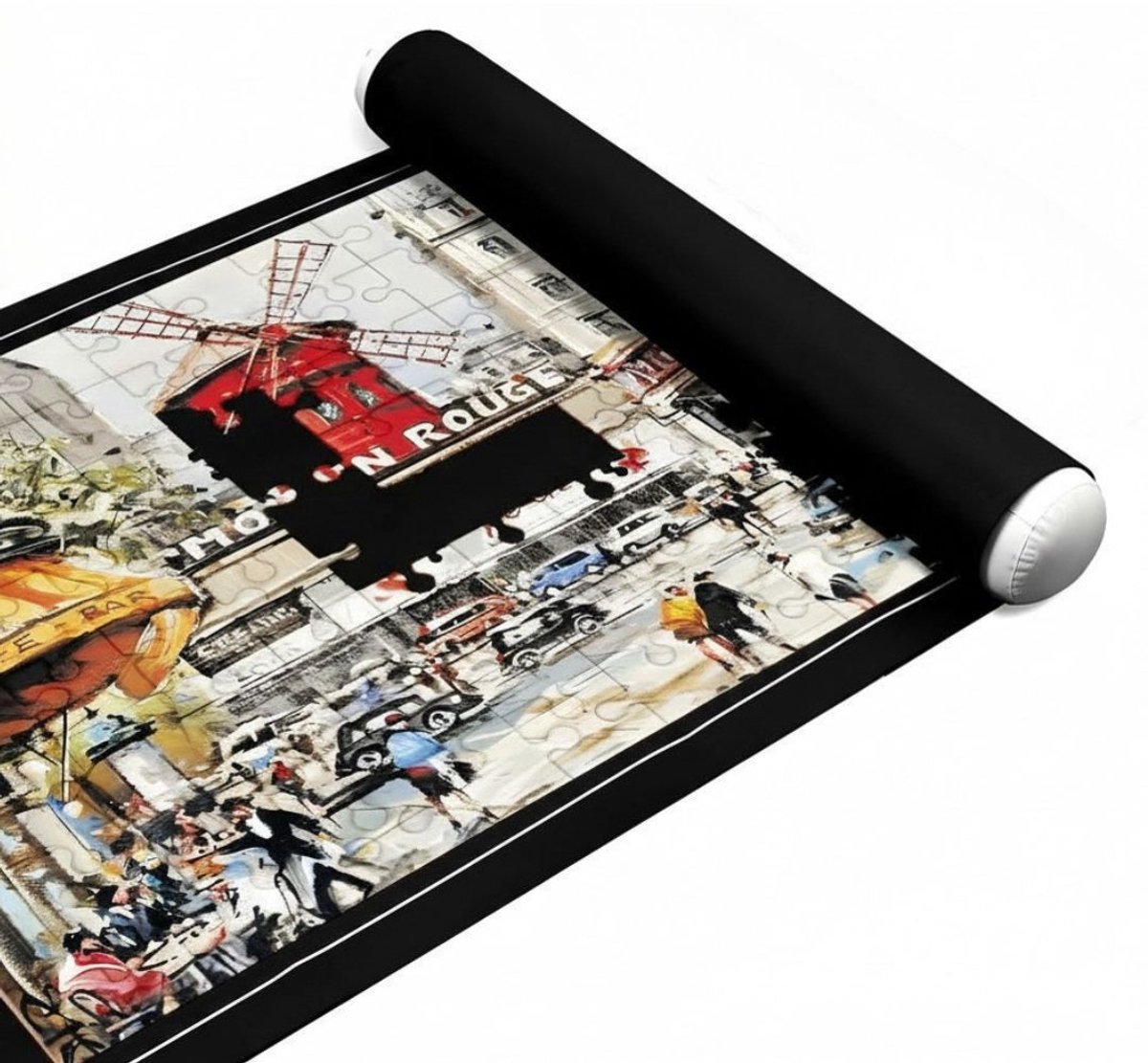 DnA® Puzzelmat - Puzzelmap - Puzzelmat 1000 Stukjes - Puzzelkoffer - Puzzelplaat - Zwart - 1cm x 1cm x 1cm