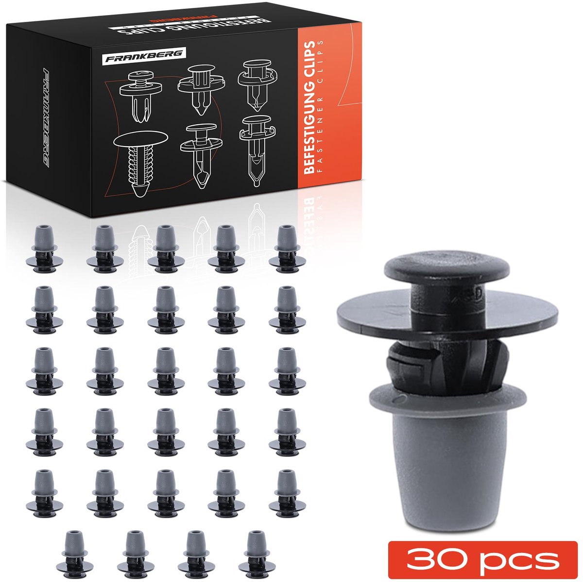 Frankberg 30x Bevestigingsclips voor Audi Q5 FYB FYG Q8 4MN 4MT