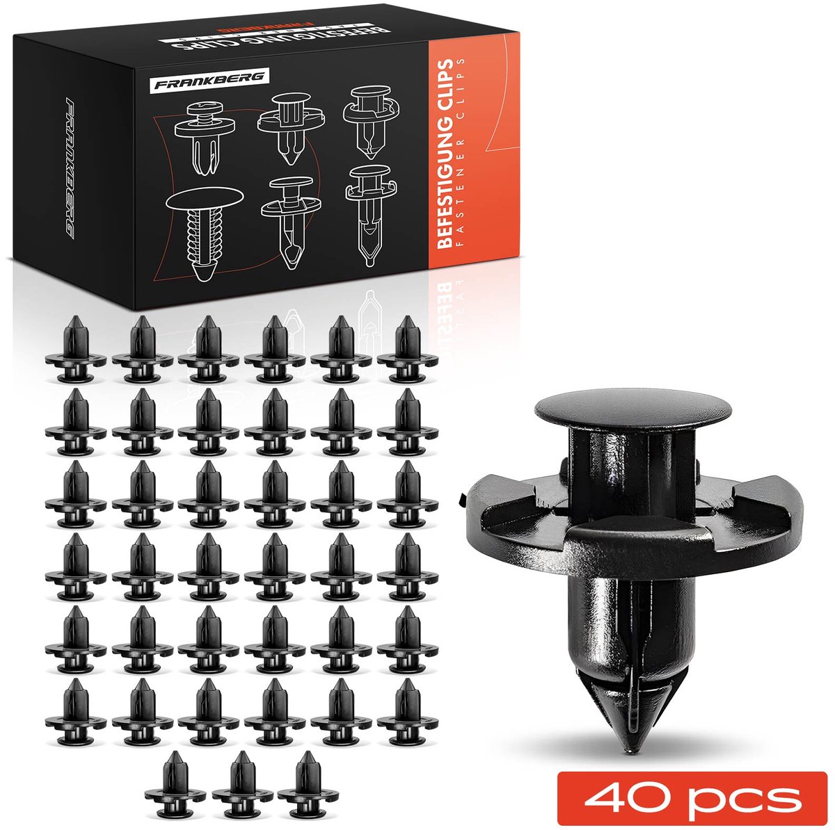 Frankberg 40x Bevestigingsclips Bumper voor Nissan