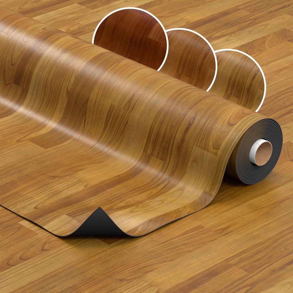 PVC vloerbedekking - Vinyl vloer per meter - Vloer leggen - Houtdesign look - 140 cm breed