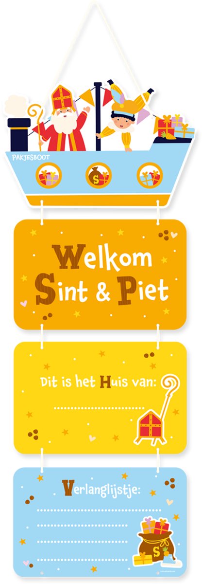 Sinterklaas deurdecoratie