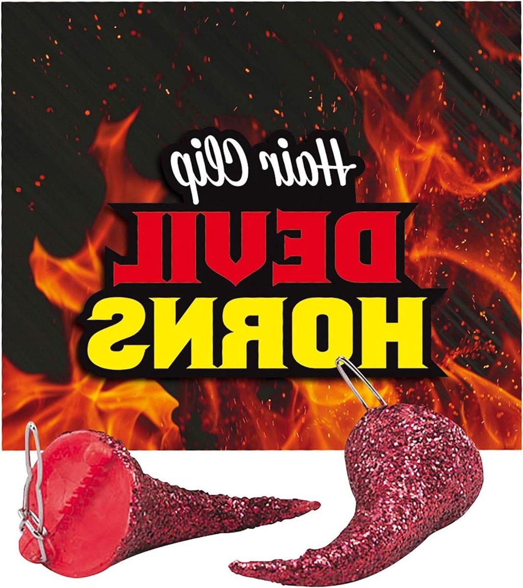 Hoorntjes Haarclip - Accessoire - Feestelijke Aankleding - Uniek Ontwerp - Eén Maat - Rood
