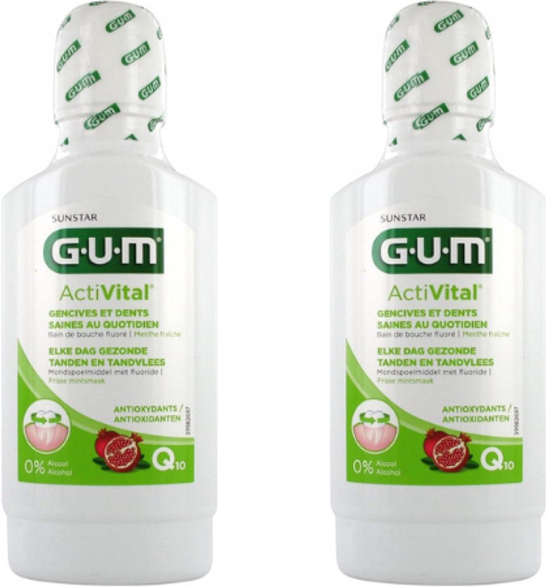 GUM Mondspoelmiddel Activital - 2 x 300 ml - Voordeelverpakking