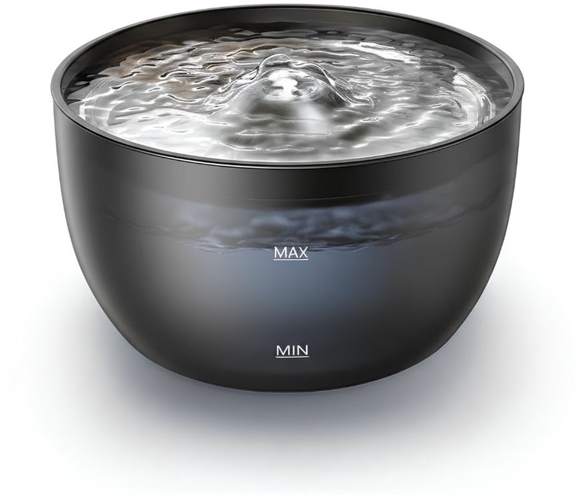 DnA® Drinkfontein Kat - Drinkfontein Kat Draadloos - Drinkfontein Kat Fontein - Zwart - 24cm x 24cm x 14cm