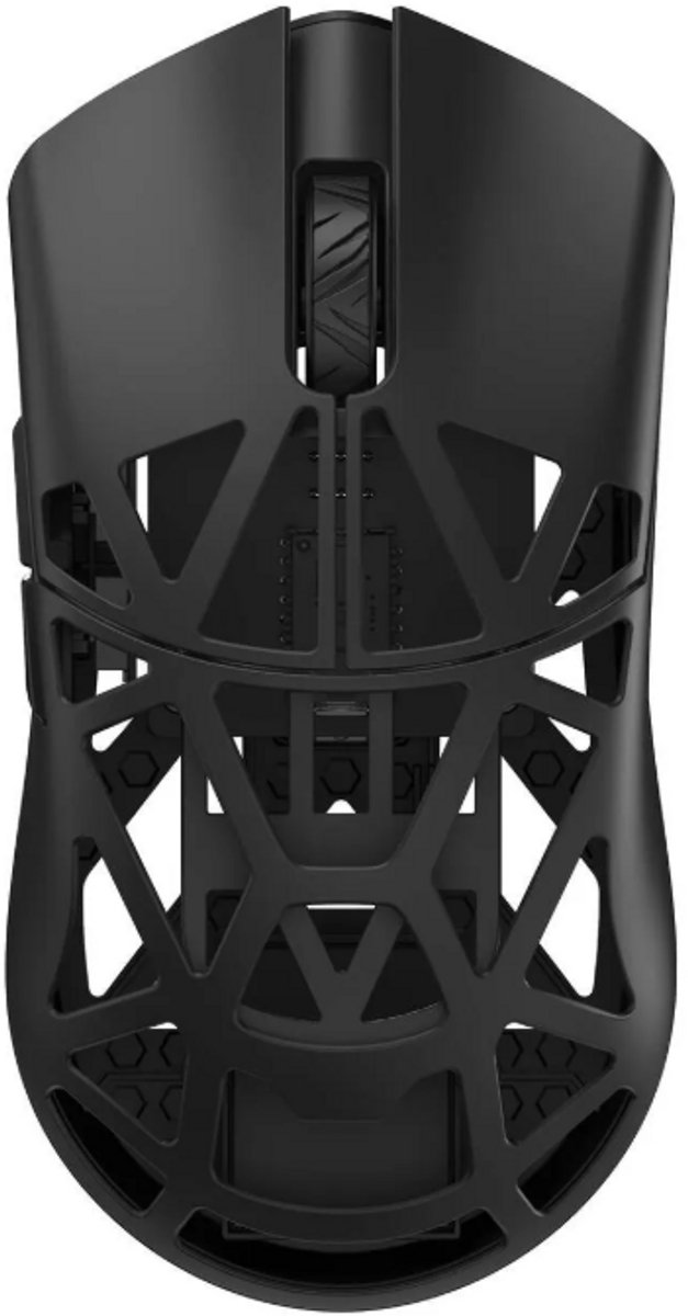 WLMouse Beast X Pro Solid Sides Black - Muis Draadloos - 5 knoppen - 8000Hz - 30.000 DPI - PAW 3950HS - Omron optical switches - Zwart