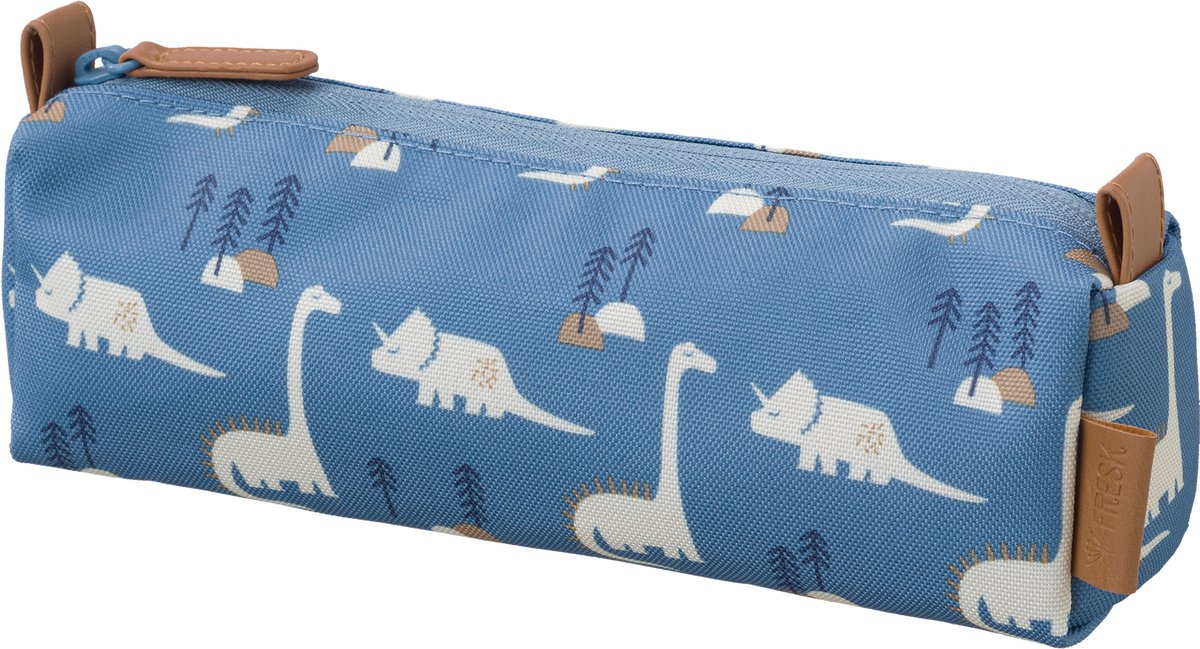 Fresk Etui Jongens – Waterafstotende Pennenzak - Etuis voor School - Pennenbakje voor Kinderen - Schoolspullen - -Blauw - Dino