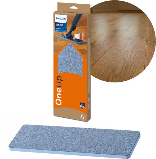 Philips OneUp - Vervangbare Dweildoek - Origineel - Voor Houten Vloeren - 1 Stuk - XV1884/10