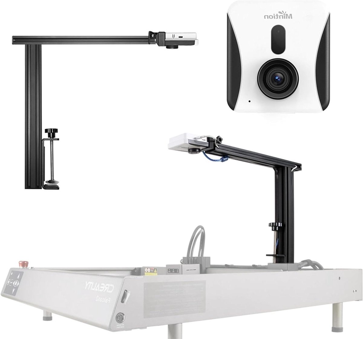 Lasercam Laser Camera - Graveer Camera Timelapse Camera - Nauwkeurig Graveren - Draadloze LightBurn Bridge - 1080p Resolutie - Zwart