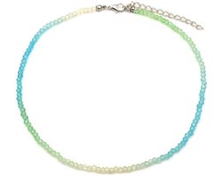 She life style - blauwe en groene kralenketting
