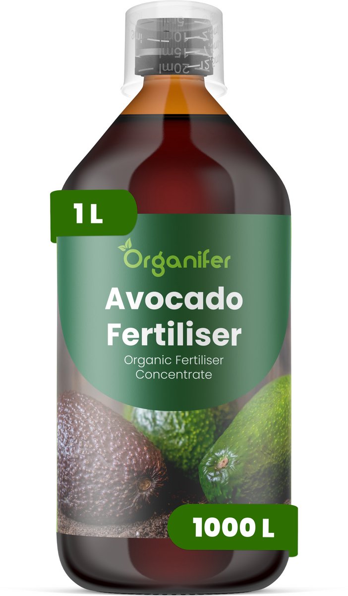 Vloeibare Meststof Voor Avocado 1 L Voor 1000 L - Npk 2-1-8 - Avocadobomen - Krachtige Groei - Sterke Takken - Bladgezondheid - Kleurintensiteit - Kroonontwikkeling - Sterk Wortelstelsel - Nutriëntenopname - Herstel Na Snoei - Organifer