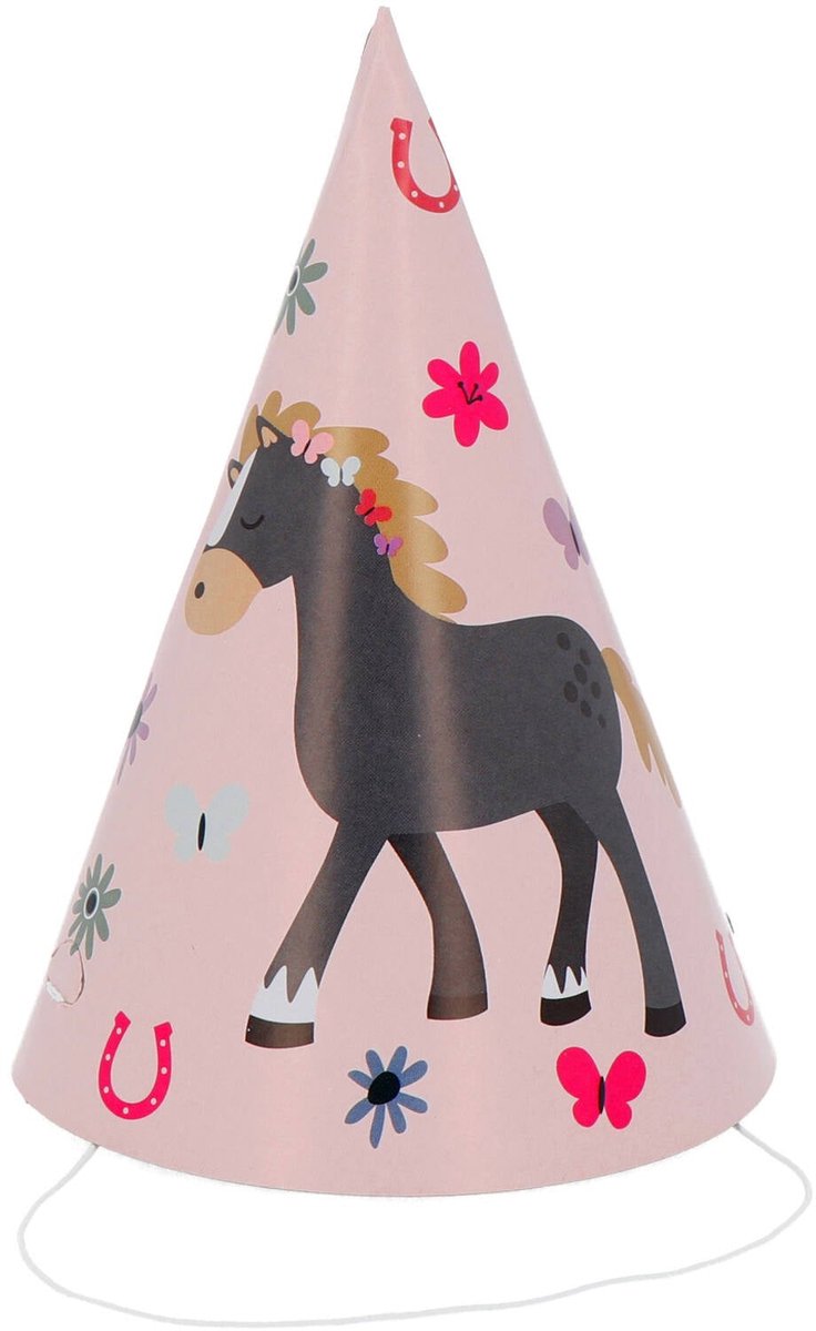 Feesthoedjes Happy Horses (6st)