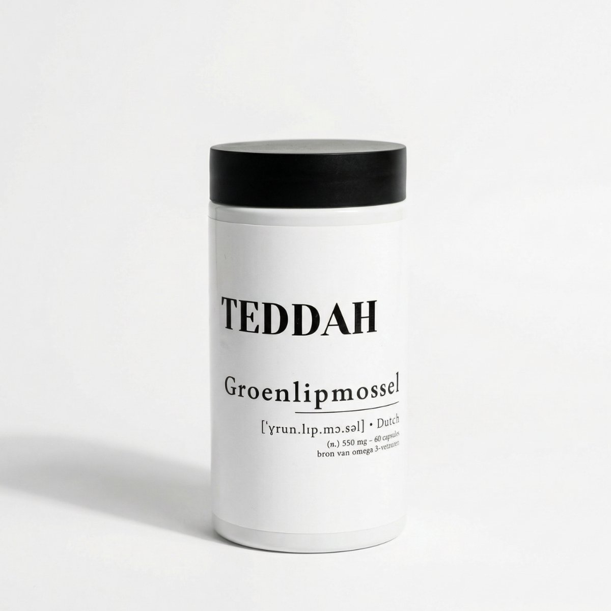TEDDAH Groenlipmossel - Gewrichten - 550 mg - 60 capsules - Pure Groenlipmossel - Zonder Toevoegingen