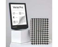 PocketBook Verse Pro Azure e-reader – Inclusief Zwart-Wit Ruiten Hoesje (shell cover) – Voordeelbundel