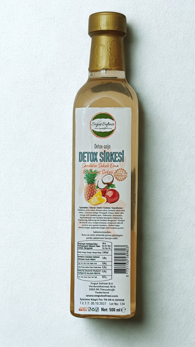 Söğüt Sofrası Sandaloz-Gom Appel & Ananas Azijn – 100% Natuurlijk – Zonder Conserveermiddelen – Fermente Premium Mix