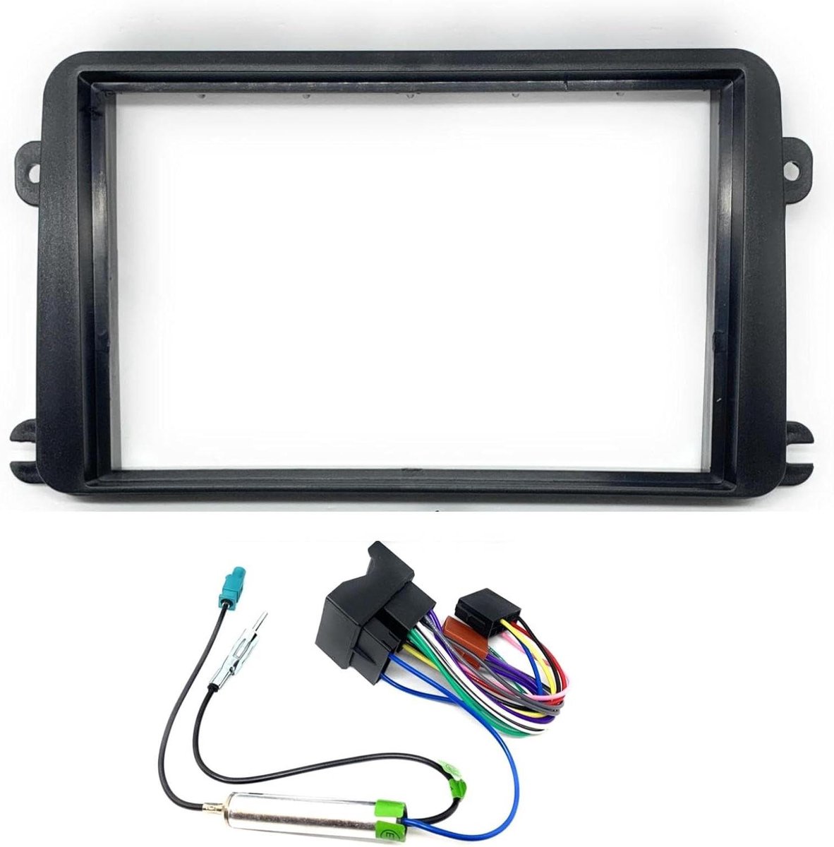 Radio paneel kit - Dashboard frame - Autoradio installeren - Specifiek voor VW - 2 DIN - Zwart