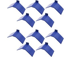 Duiven Zitstokken - Vogel Standaard - Vogels Trainen - Afgeronde Hoek - 10 stuks - Blauw