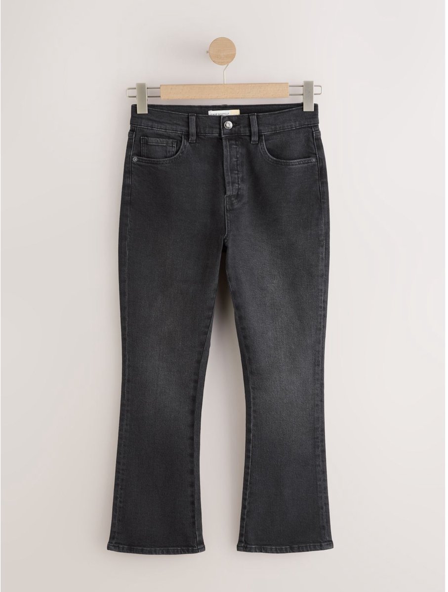 Next - Dames - Cropped jeans met bootcutpijpen - Zwart