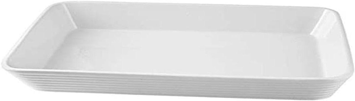 Ovenschaal - Bakvorm - Bakken en braden - Met deksel - 30 x 20 cm - Wit