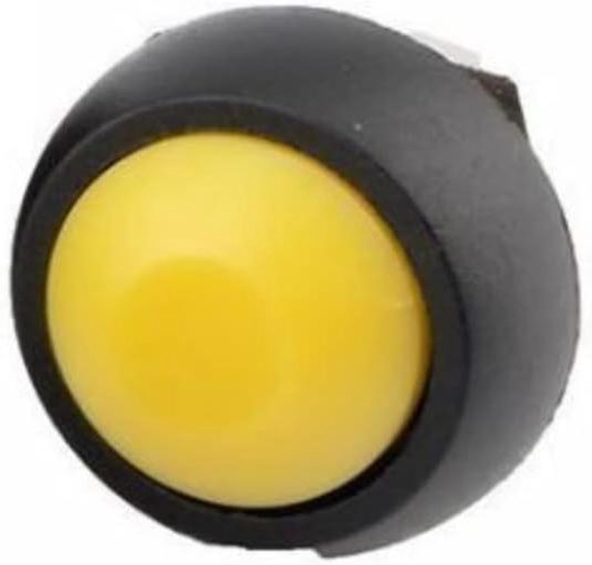 Ronde Knop - Drukknop Schakelaar - Elektrische Schakeling - Waterdicht Ontwerp - 12 mm - Geel