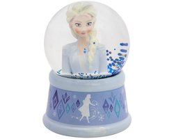 Boule à neige La Reine des Neiges pour filles – Boule à neige Disney Elsa avec paillettes – Cadeau Décoration
