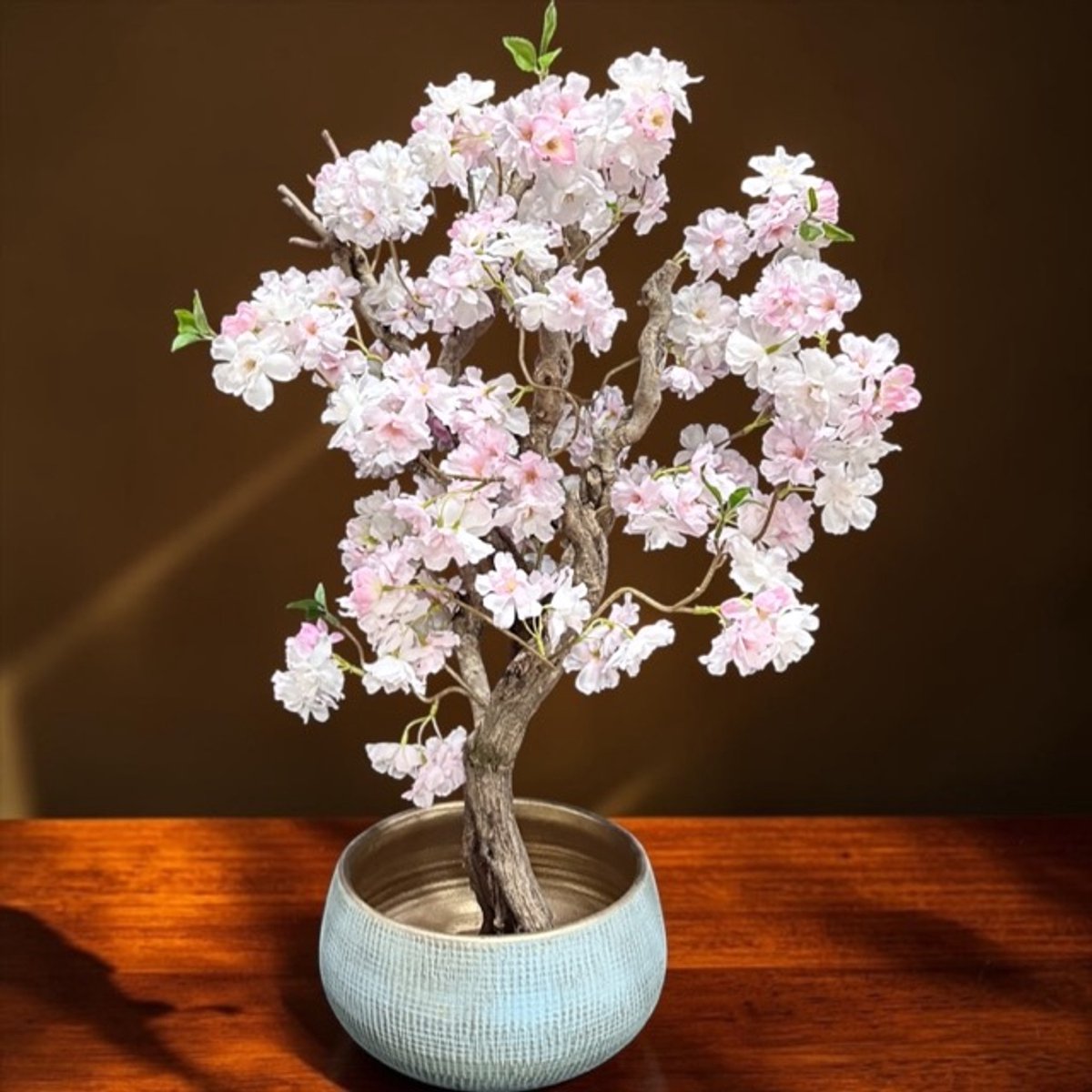 Seta Fiori - Kunst - Kunstboom - Kersenbloesem - Crème roze - 75cm - Sakura