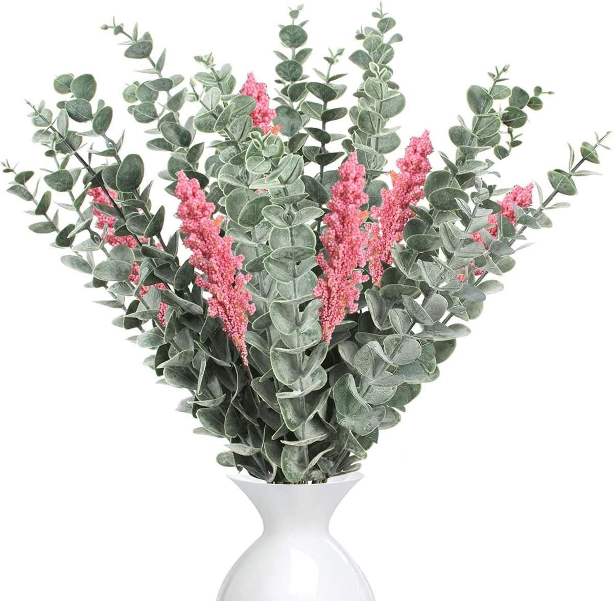 Store_9 - Eucalyptus Kunstplant - Decoratie voor Bruiloften - Onderhoudsvrij - 22 Eucalyptus Takken en 6 Lavendelboeketten - Geschikt voor Thuis en...