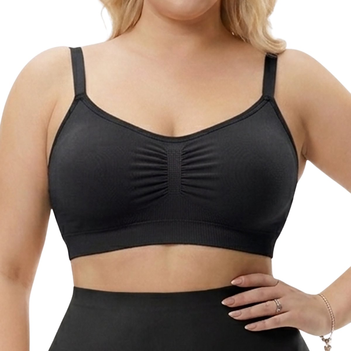 Shapetape Naadloze Corrigerende BH met Verstelbare Bandjes - Zwart - Shapetape - Shaping bh -Comfort BH - Zonder Beugel - Naadloze BH - Met Padding - Voorgevormd