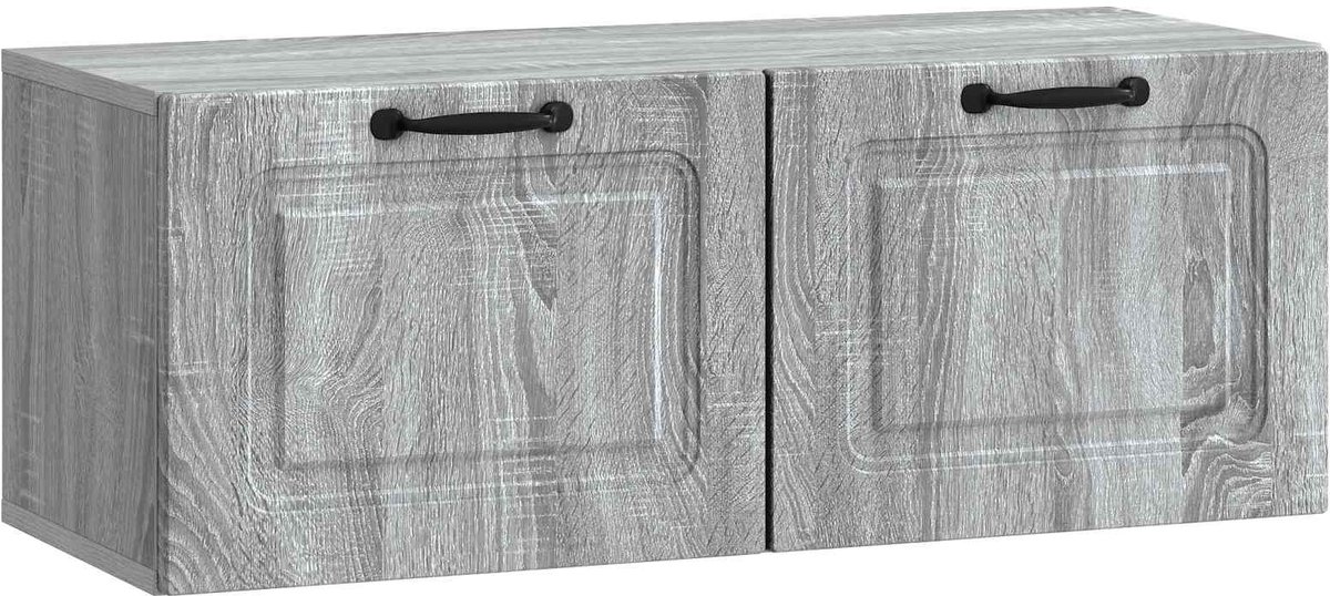vidaXL - Wandmontage - TV-kast - Grijs - sonoma - 78,5 - x - 31 - x - 30 - cm - Bewerkt - 