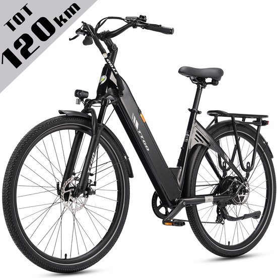 Elektrische Fiets TTGO C3 - 36V 18AH Accu - Actieradius Tot 120 Km - Aluminium Lage...