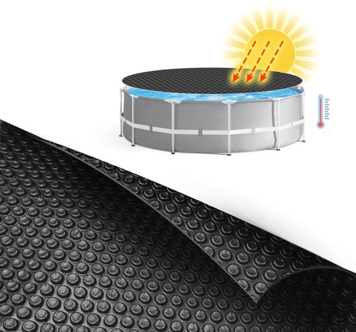 Comfortpool Solar afdekzeil Pro rond 396 cm | Verwarmt en Isoleert