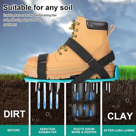 Beluchtingsschoenen voor Gazon en Tuin - Verbeterde Bodemlucht van Merkloos	 — afbeelding 2
