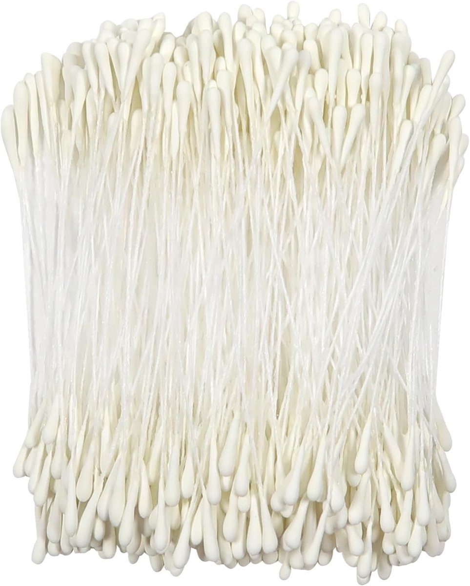 380 Stuks Pijpenreinigers met Dubbele Koppen voor DIY Bloemboeketten en Decoraties met Witte Parels