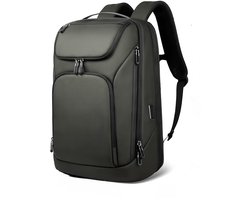 Laptop Rugzak 17.3 inch - Waterafstotende Backpack met USB Poort - Front Loader - Anti-Diefstal - Groen