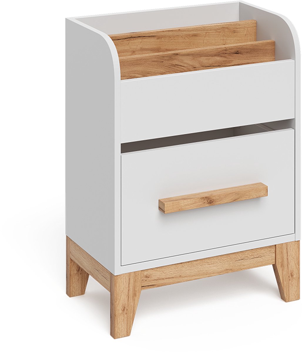Vitalispa Malia Boekenrek – 55 x 70 cm met lade Wit