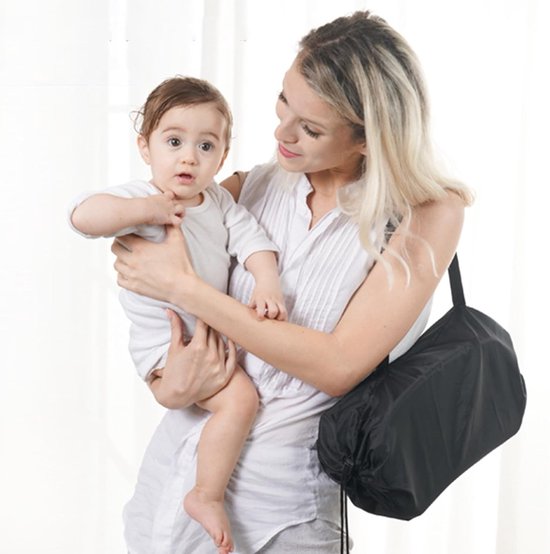 Baby High Chairs - Hoge Stoelen voor Baby's en Peuters - Vouwbare Peuter Eetstoel met Verstelbare Band en Afneembare Blad - Draagbare Baby Voedingsstoel (Grijs) van Merkloos — afbeelding 3