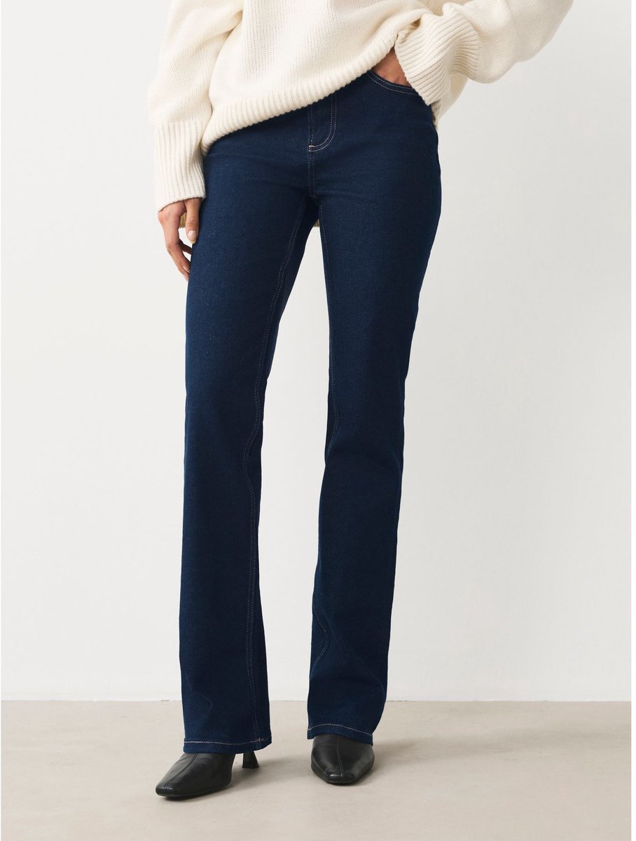 Next - Dames - Bootcut jeans met stretch en middelhoge taille - Blauw