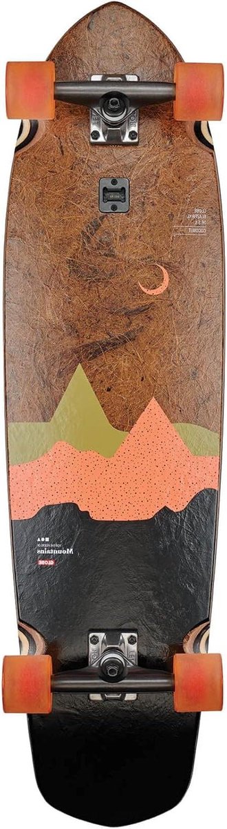Longboard Skateboard Cruiser Stadscruisen Geïntegreerde flesopener 921 cm Kokosnoot/mountains